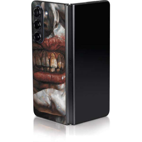 DC Comics Joker Graphic Novel Cover 2008 Art by Lee Bermejo Galaxy Z Fold5 5G Skin